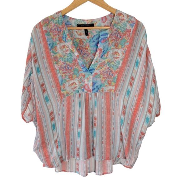 BCBGMaxAzria Skarlett Handkerchief Top - Picture 1 of 7